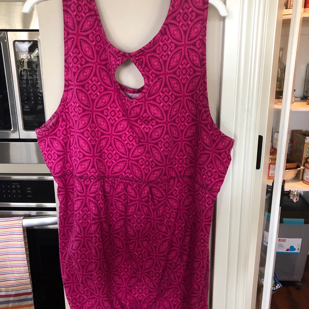 Dk pink tennis/yoga top